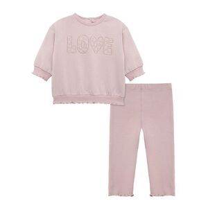 Little Me Girls  Sweatshirt Set, Purple
